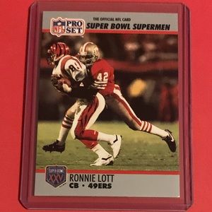 Ronnie Lott #105 1990 Pro Set [Super Bowl 160] Football Trading Card